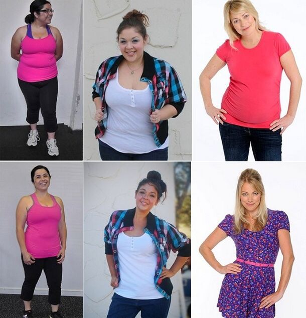 billeder før og efter vægttab på Maggi-diæten